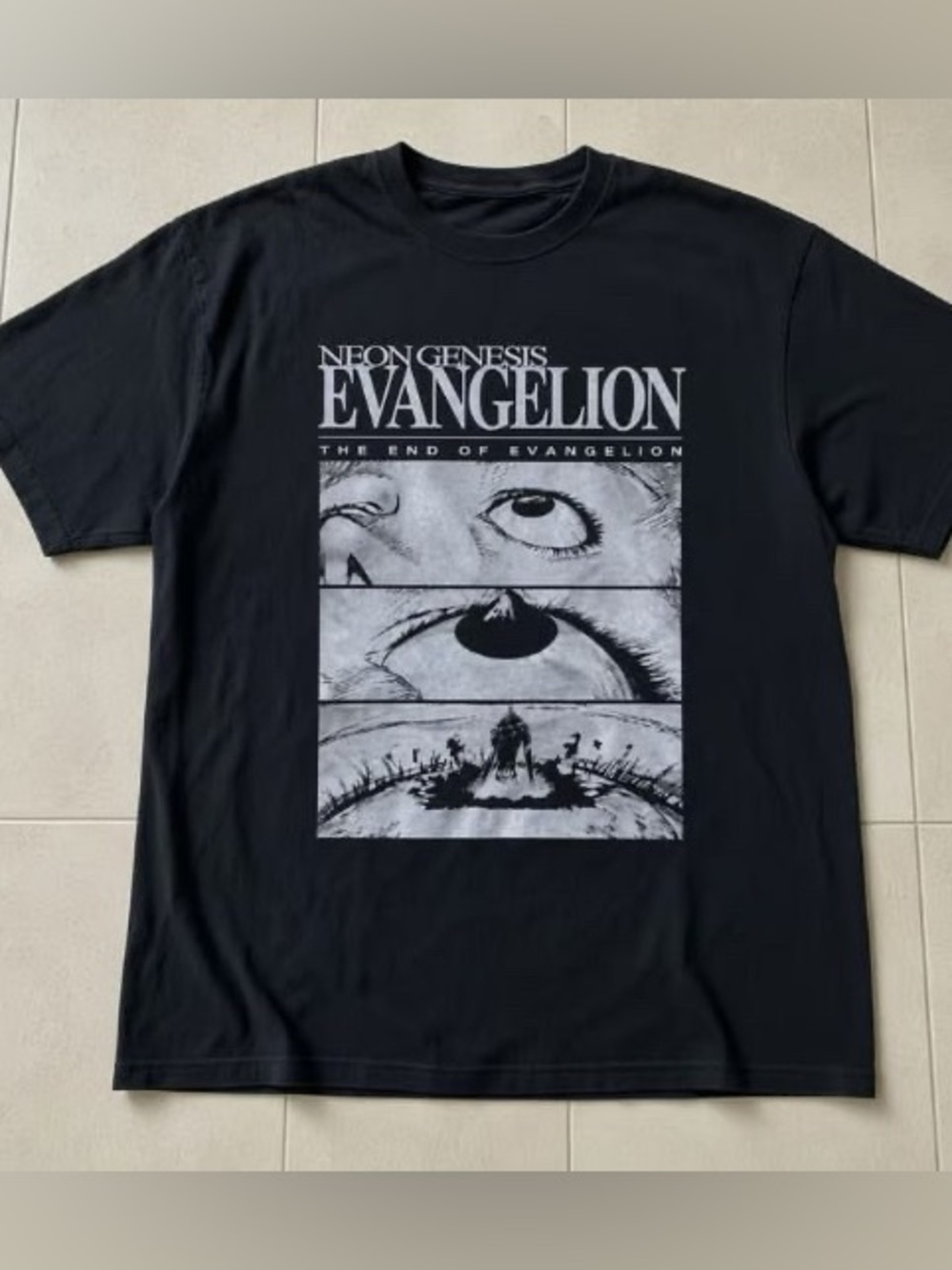 Neon Genesis Evangelion Black Graphic Tee